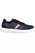 Bild in Galerie-Betrachter laden, Tommy Hilfiger Blaue Leder Herren Sneaker
