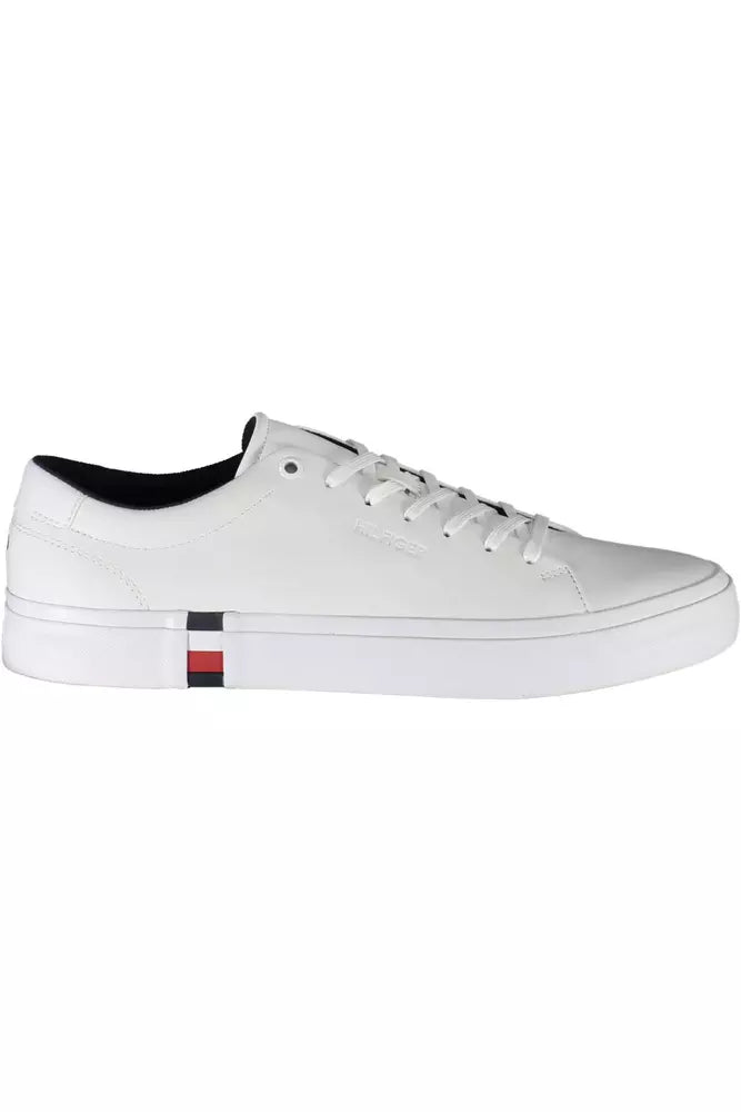 Tommy Hilfiger Weißes Leder Herren Sneaker