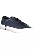 Bild in Galerie-Betrachter laden, Tommy Hilfiger Blaue Leder Herren Sneaker
