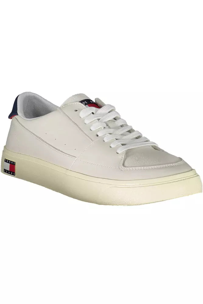 Tommy Hilfiger Weißes Leder Herren Sneaker