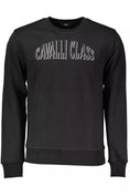 Load image into Gallery viewer, Cavalli Class Schwarzer Baumwollpullover für Männer
