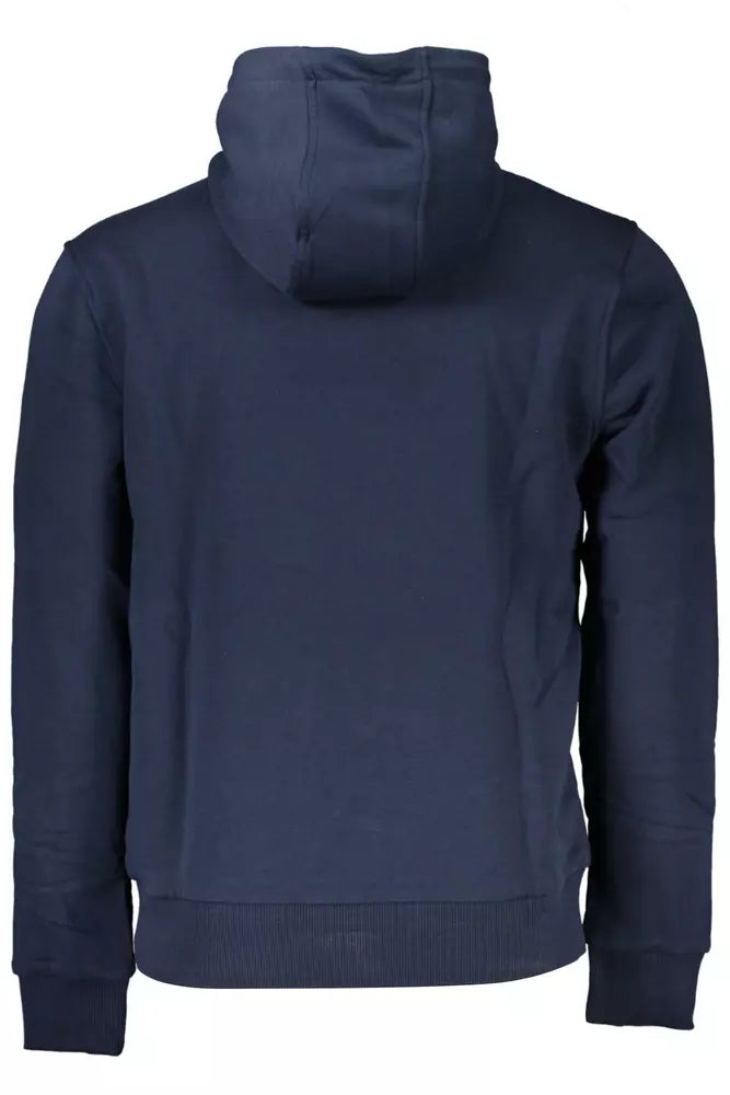 Cavalli Class Blauer Baumwollpullover für Männer