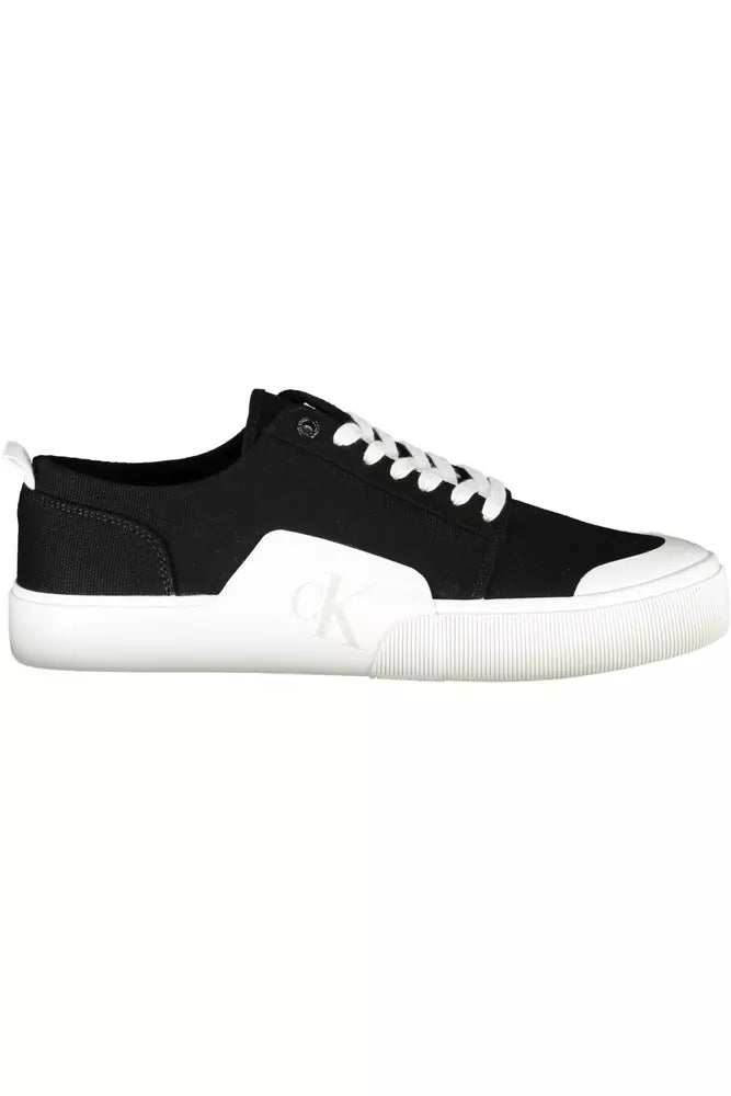 Calvin Klein Schwarz Baumwolle Männer Sneaker