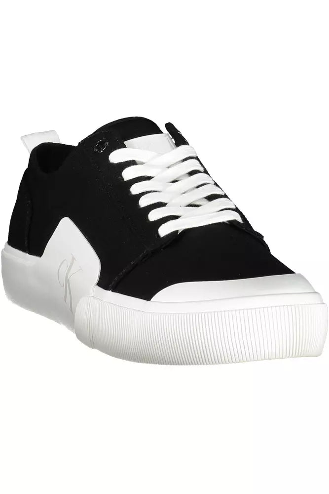 Calvin Klein Schwarz Baumwolle Männer Sneaker