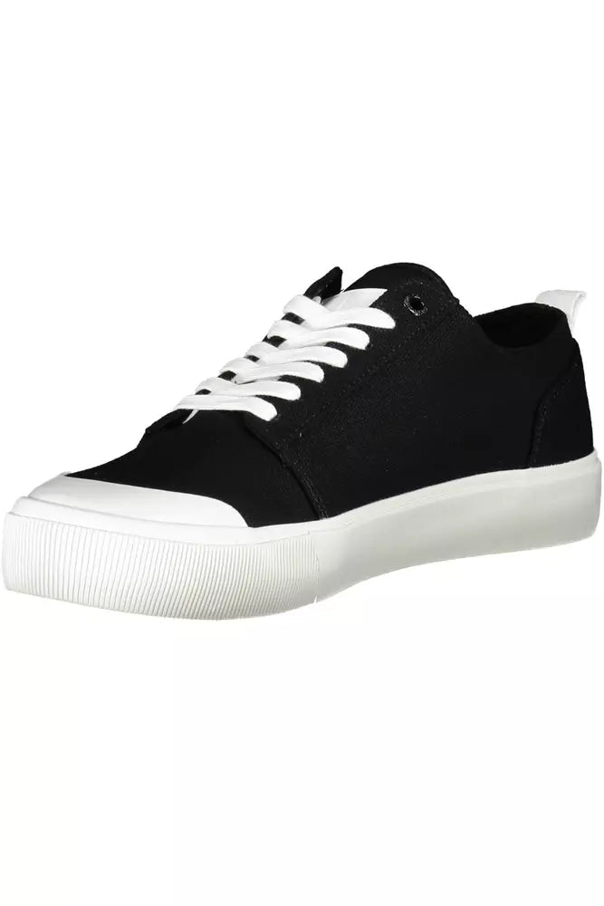 Calvin Klein Schwarz Baumwolle Männer Sneaker