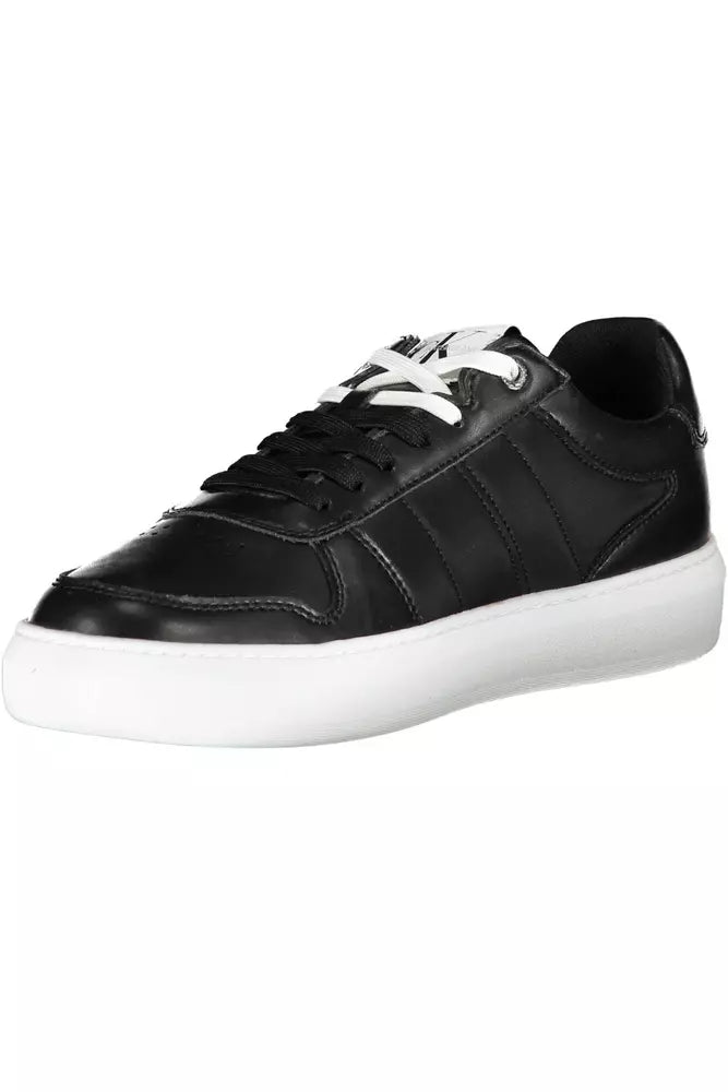 Calvin Klein Schwarzer Polyester Herren Sneaker