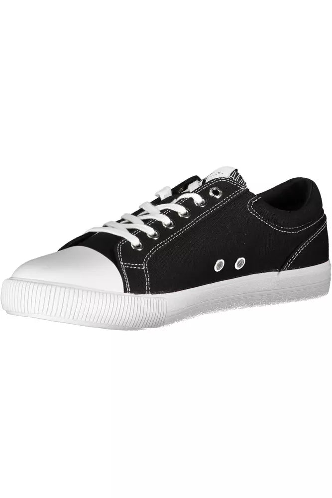 Calvin Klein Schwarz Baumwolle Männer Sneaker