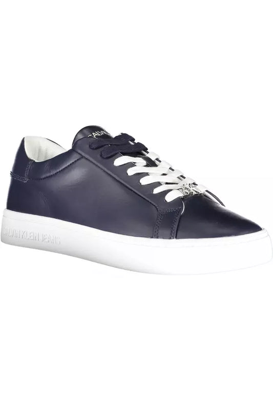 Calvin Klein Blaue Leder Herren Sneaker