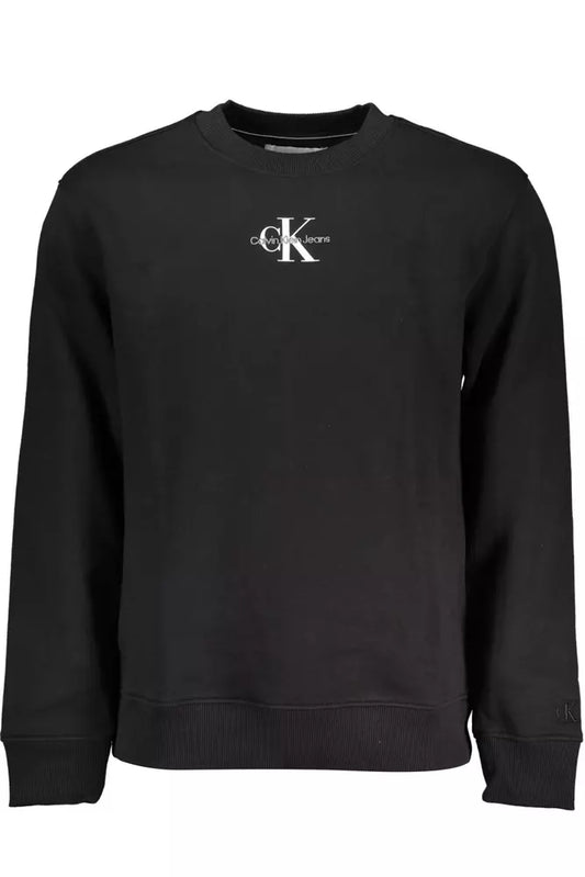 Calvin Klein Schwarzer Baumwollpullover für Männer