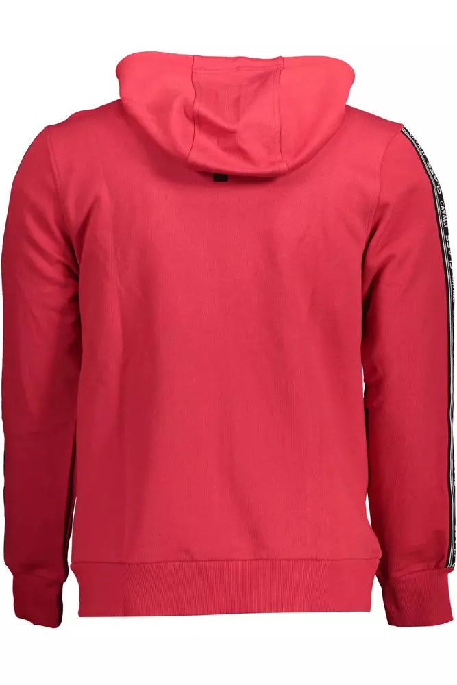 Cavalli Class Roter Baumwollpullover für Männer