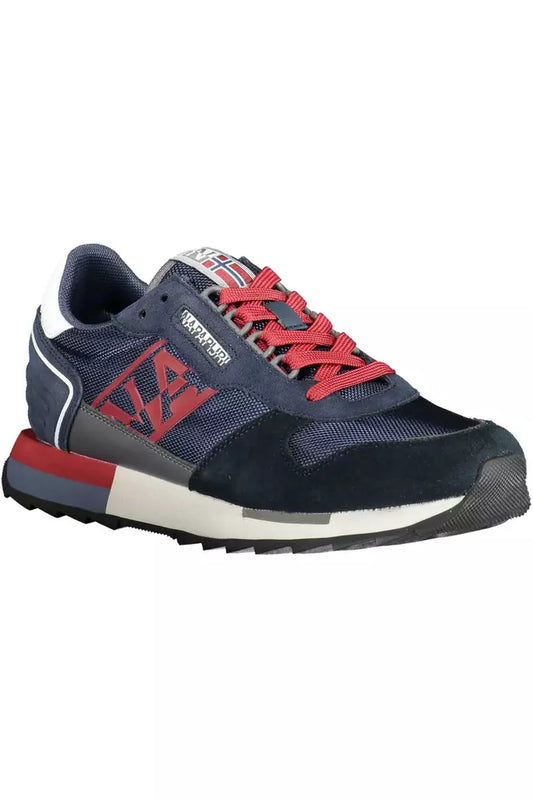 Napapijri Blaue Leder Herren Sneaker