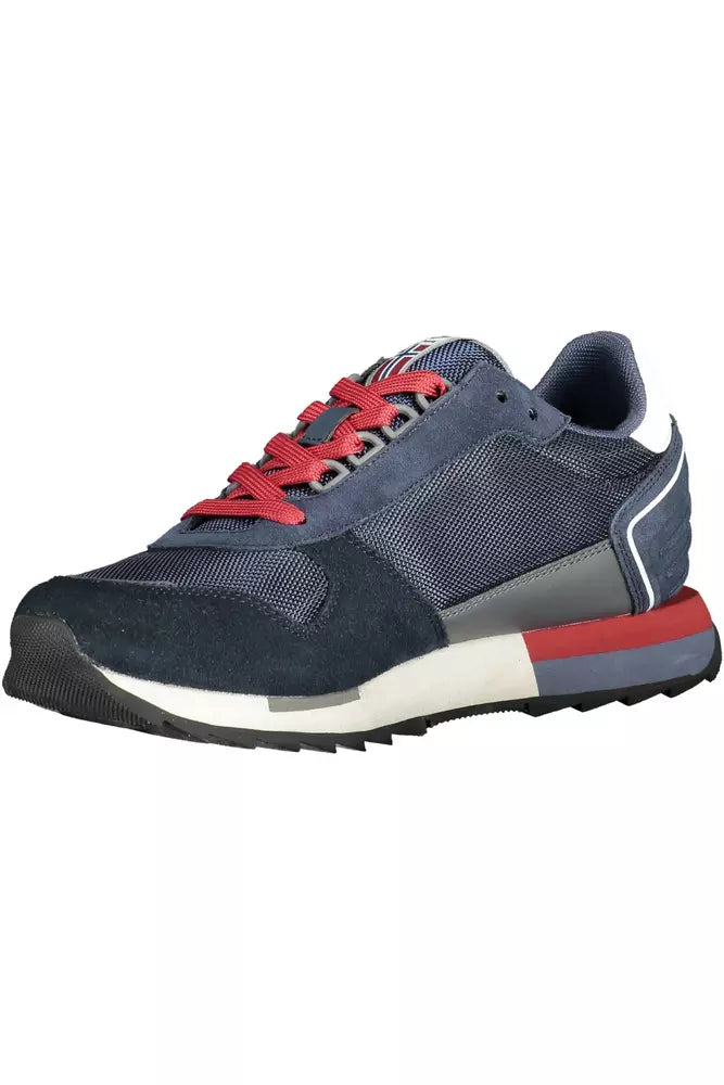 Napapijri Blaue Leder Herren Sneaker