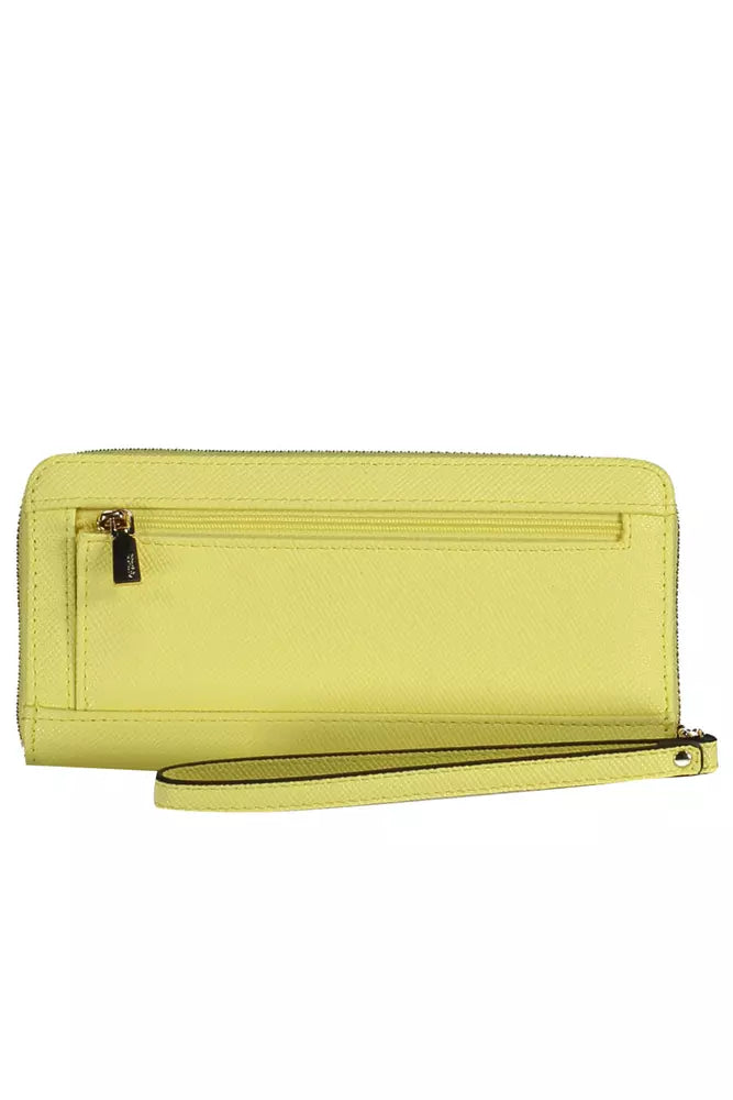 Guess Jeans Chic Yellow Polyethylene Wallet