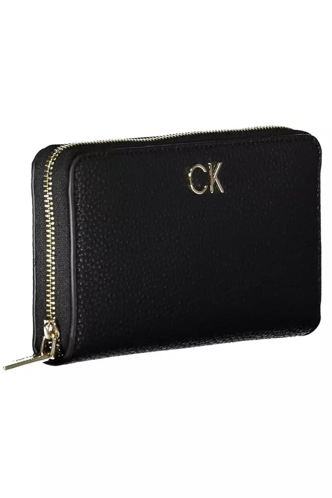 Calvin Klein Schwarzes Polyester Portemonnaie für Frauen