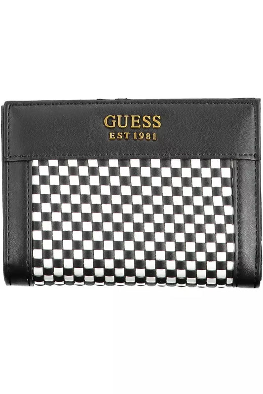 Guess Jeans Schwarzes Polyethylen Portemonnaie für Frauen