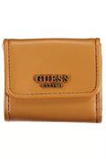 Load image into Gallery viewer, Guess Jeans Chic brown wallet with snap closure and contrasting trim
