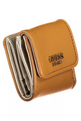 Load image into Gallery viewer, Guess Jeans Chic brown wallet with snap closure and contrasting trim
