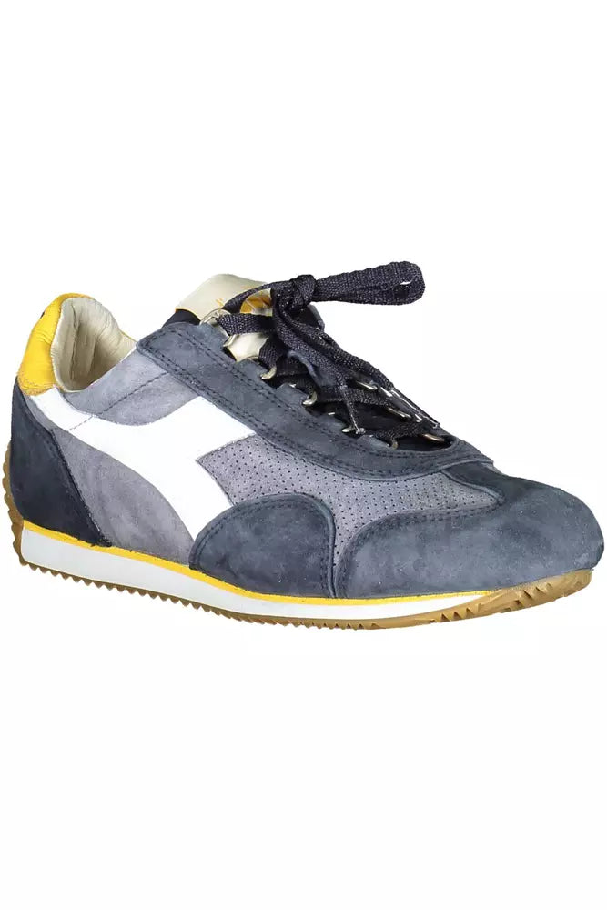 Diadora Blaue Leder Damen Sneaker