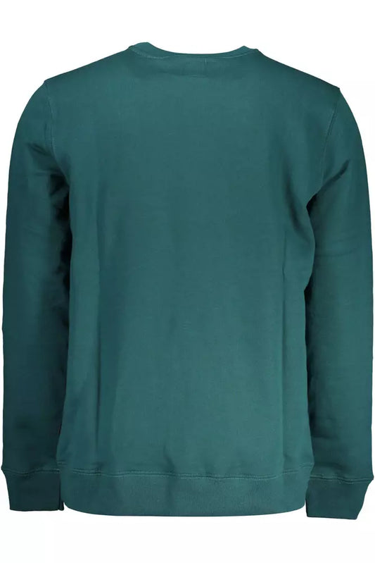 Vans Green Logo Print Crew Neck Sweatshirt