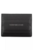 Resmi galeri görüntüleyiciye yükleyin, Tommy Hilfiger Schwarzes Leder Herren Portemonnaie
