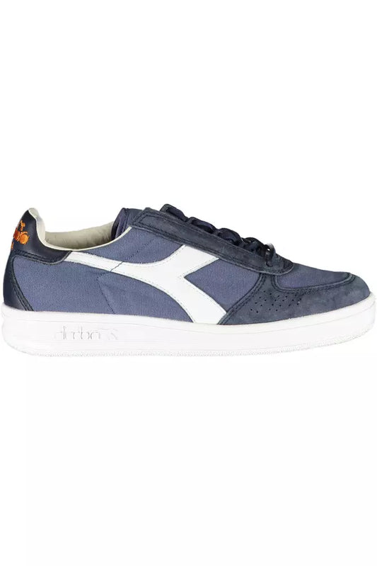 Diadora Blaue Leder Damen Sneaker