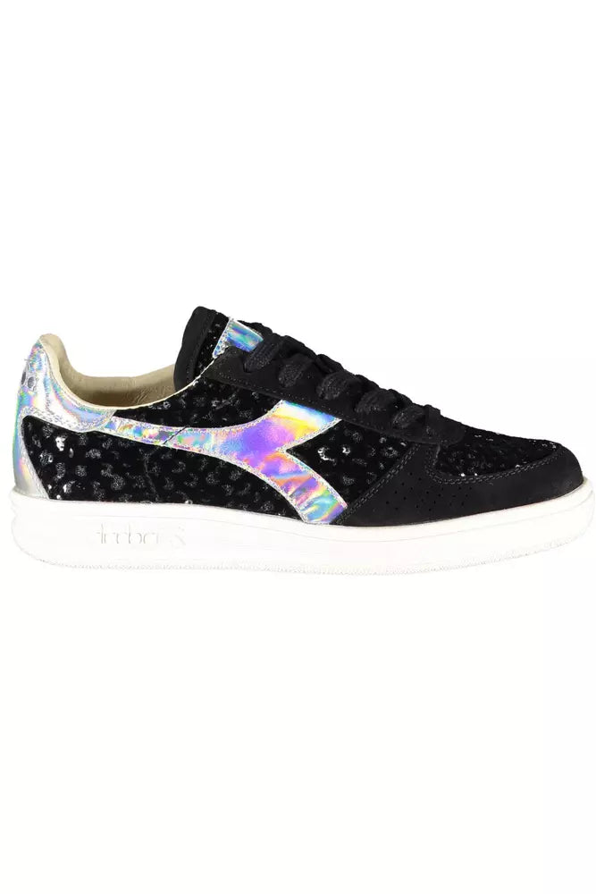 Diadora Schwarzes Leder Damen Sneaker