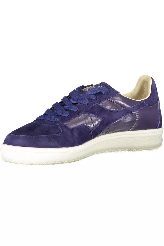 Diadora Blaue Leder Damen Sneaker