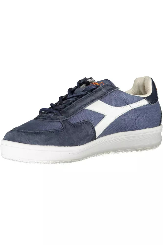 Diadora Blaue Leder Damen Sneaker