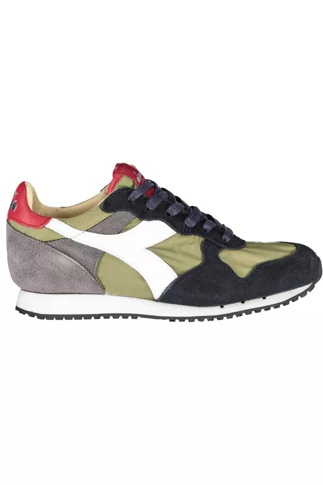 Diadora Grünes Leder Damen Sneaker