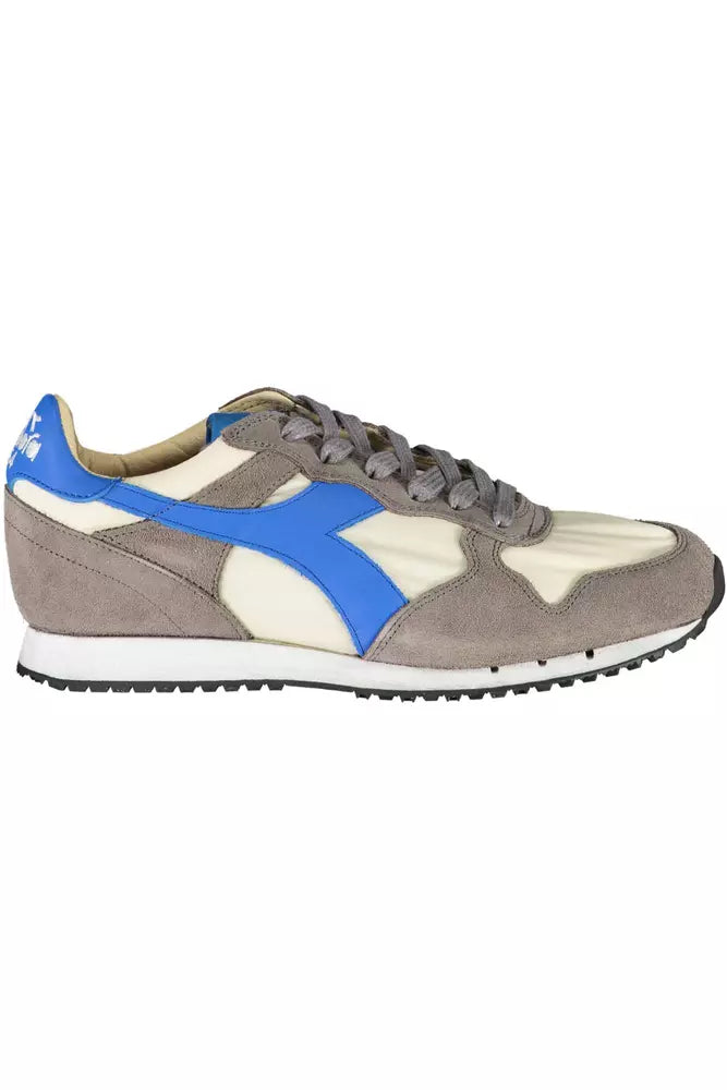 Diadora Graue Leder Damen Sneaker