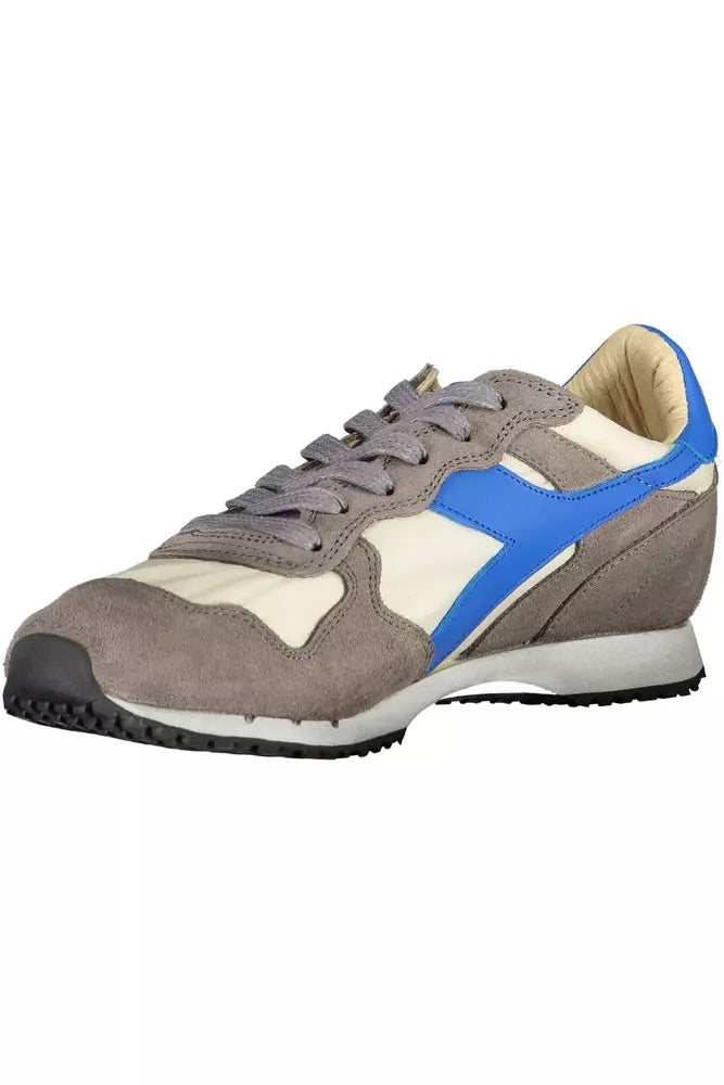 Diadora Graue Leder Damen Sneaker