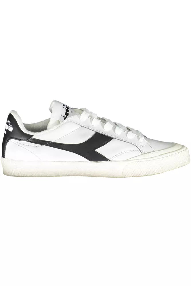 Diadora Weißes Leder Damen Sneaker