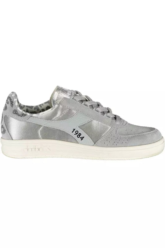 Diadora Graue Leder Damen Sneaker