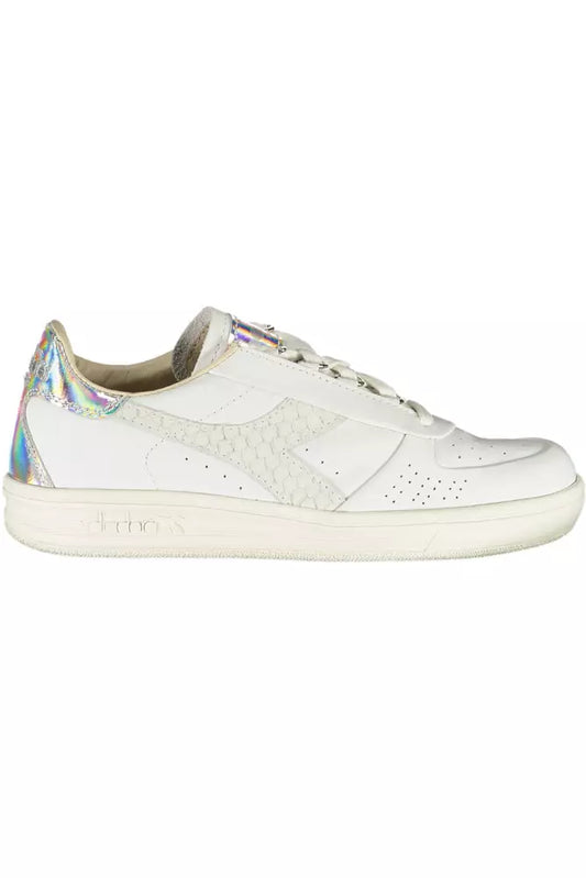 Diadora Weißes Leder Damen Sneaker