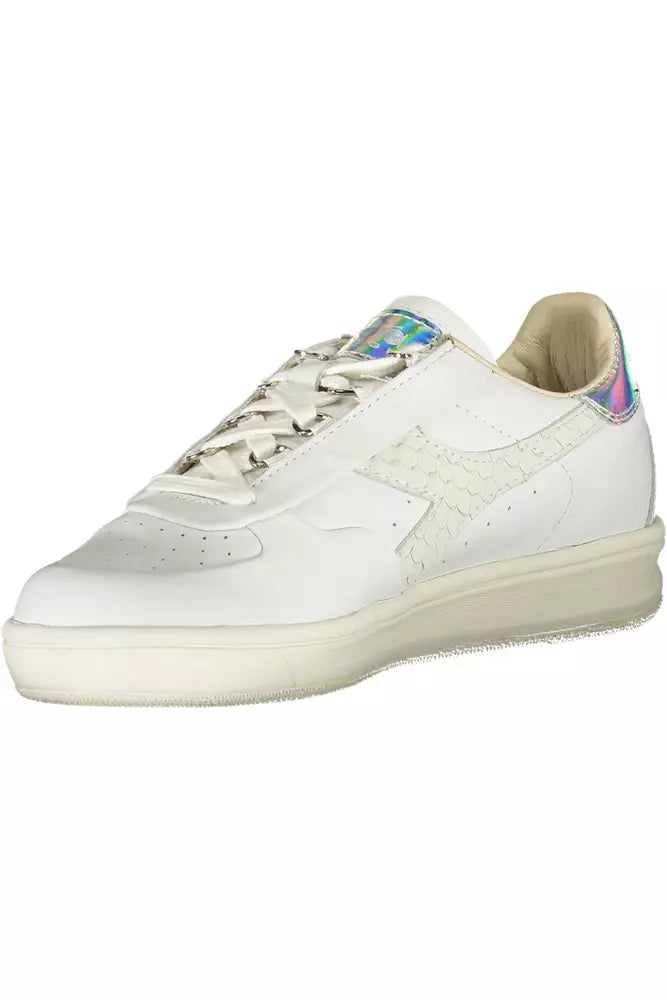 Diadora Weißes Leder Damen Sneaker