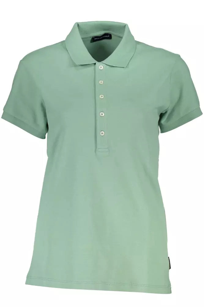 North Sails Grünes Baumwoll-Poloshirt für Frauen