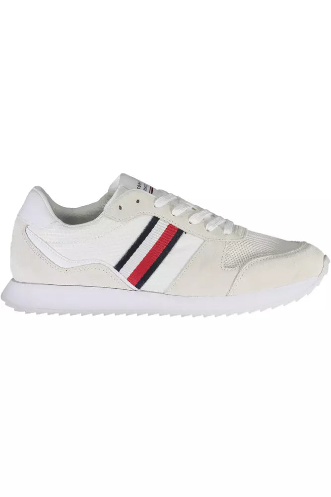 Tommy Hilfiger Weiß Polyester Männer Sneaker