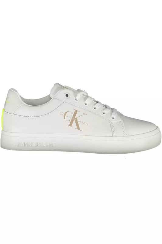 Calvin Klein Weißes Leder Damen Sneaker