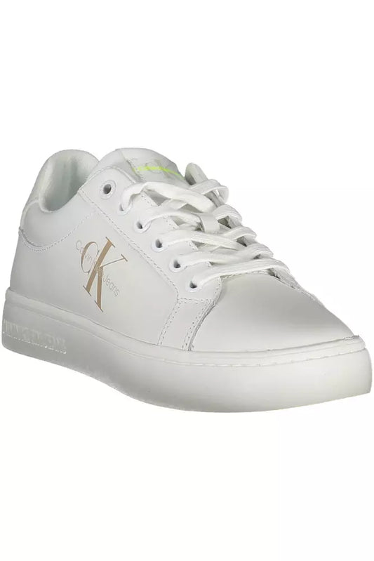 Calvin Klein Weißes Leder Damen Sneaker