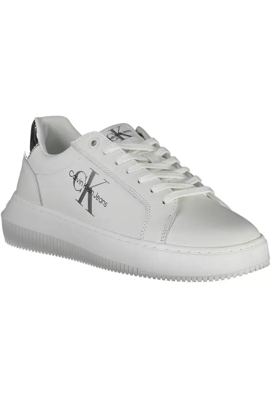 Calvin Klein Weißes Leder Damen Sneaker