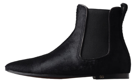 Dolce & Gabbana Elite Chelsea-Stiefel aus italienischem Leder