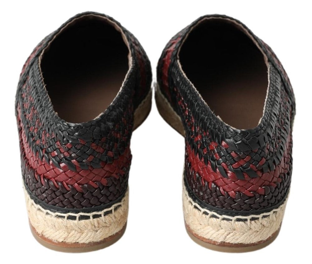 Dolce &amp; Gabbana Elegant espadrilles in woven leather