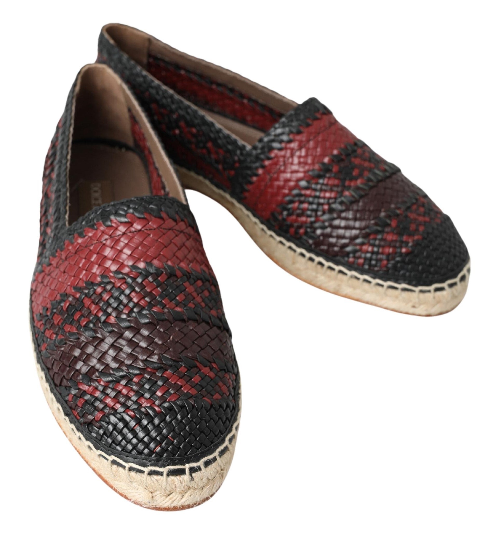 Dolce &amp; Gabbana Elegant espadrilles in woven leather