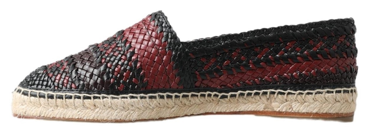 Dolce &amp; Gabbana Elegant espadrilles in woven leather