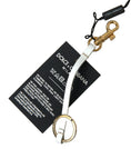 Load image into Gallery viewer, Dolce & Gabbana Chic black and gold designer keychain
