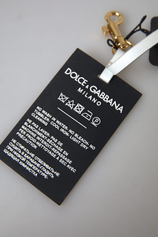 Dolce &amp; Gabbana Chic siyah ve altın tasarım anahtarlık