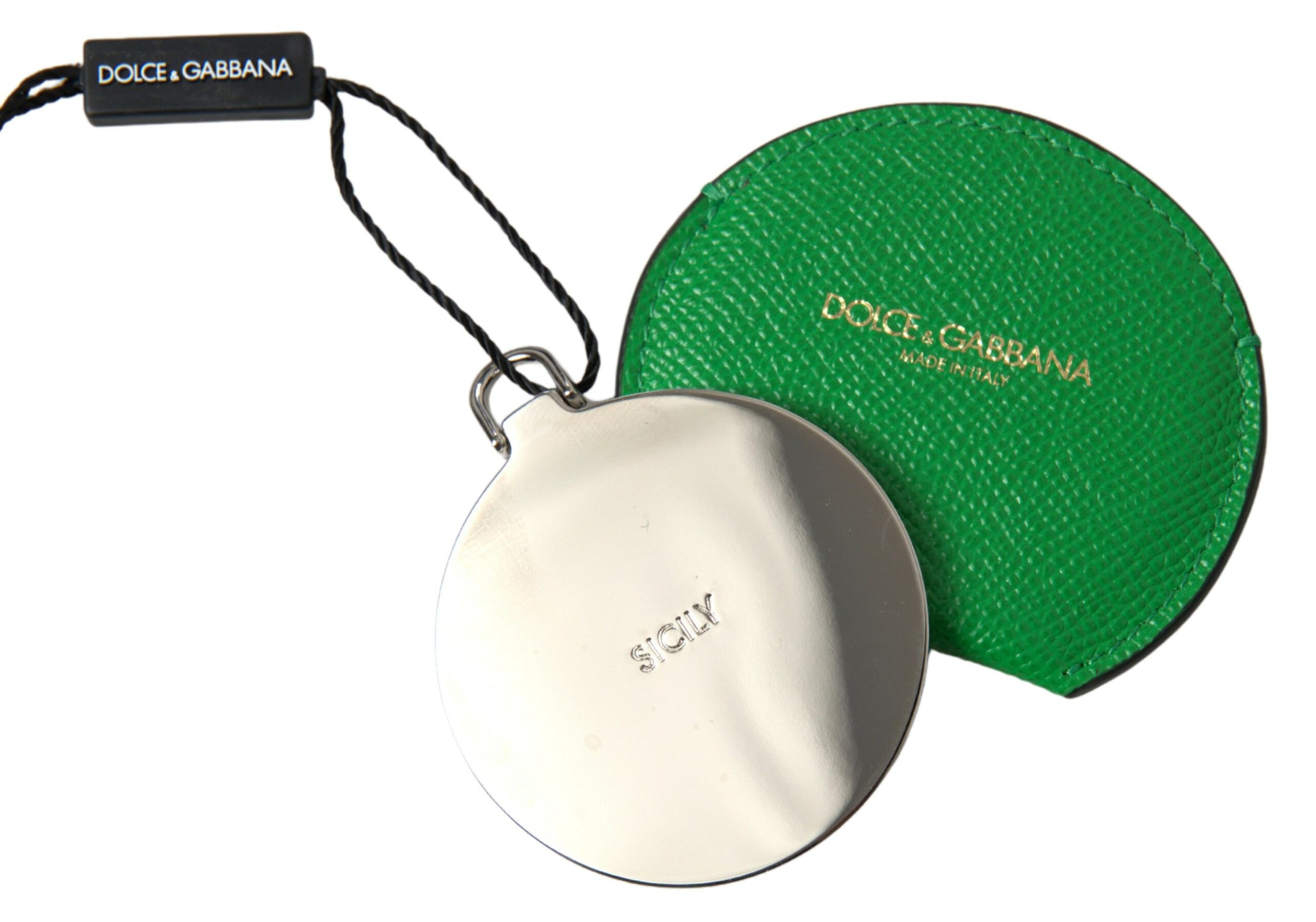 Dolce &amp; Gabbana Elegant Calfskin Mirror Holder