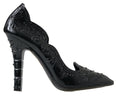 Load image into Gallery viewer, Dolce & Gabbana Elegante Schwarze Kristall Aschenputtel Pumps
