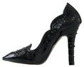 Load image into Gallery viewer, Dolce & Gabbana Elegante Schwarze Kristall Aschenputtel Pumps
