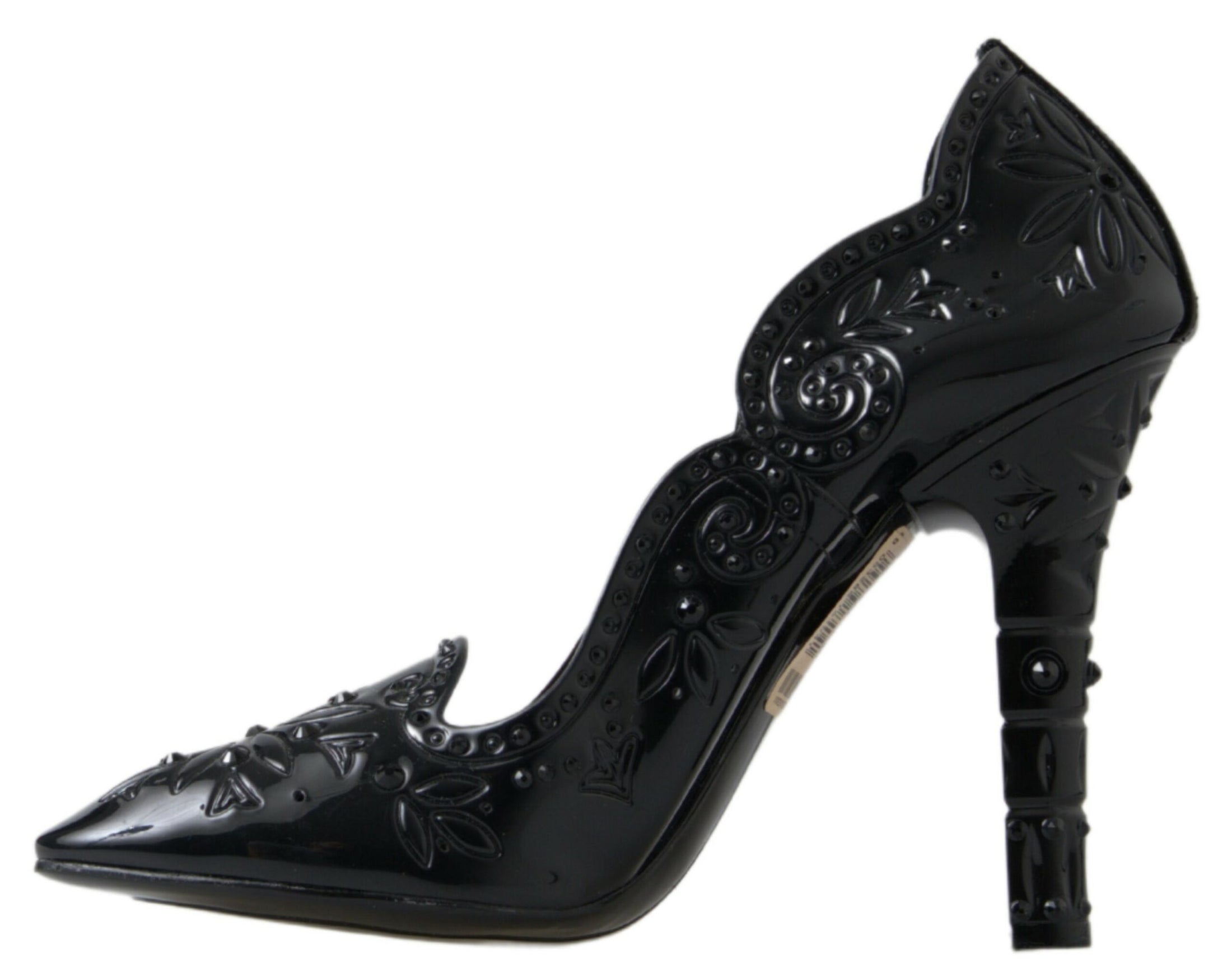 Dolce & Gabbana Elegante Schwarze Kristall Aschenputtel Pumps